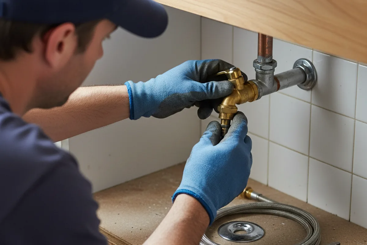Shutoff valve and fitting work during Repiping in Stafford